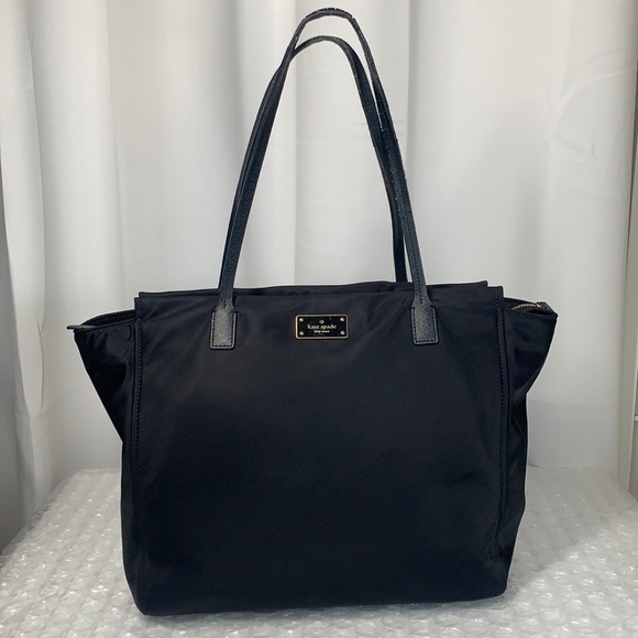 kate spade Bags Kate Spade Hayden Zip Top Tote Black Nylon Black
